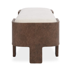 Janya Oat Cream Accent Bench - Ornate Home