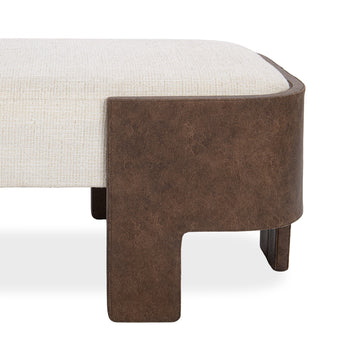 Janya Oat Cream Accent Bench - Ornate Home