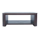 Janzen Espresso Castered Cocktail Table - Ornate Home