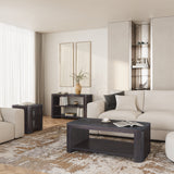 Janzen Espresso Castered Cocktail Table - Ornate Home