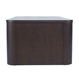 Janzen Espresso Castered Cocktail Table - Ornate Home