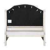 Jaqueline Gray/Antique White Eastern King Bed w/ Storage - Ornate Home