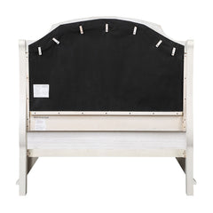 Jaqueline Gray/Antique White Eastern King Bed w/ Storage - Ornate Home