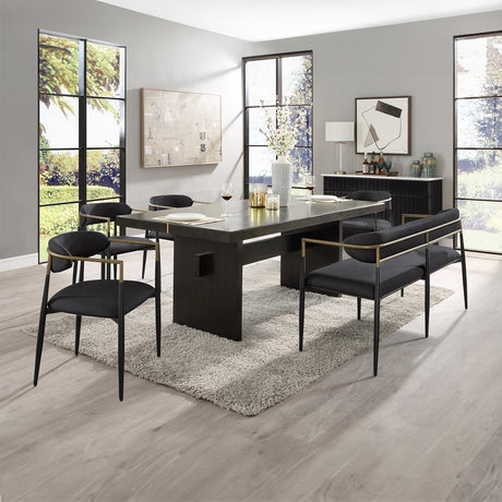 Jaramillo Beige/Black Bench - Ornate Home