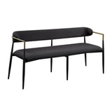 Jaramillo Beige/Black Bench - Ornate Home