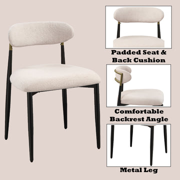 Jaramillo Beige & Black Side Chair (Set of 2) - Ornate Home