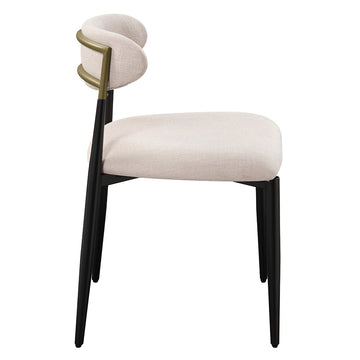 Jaramillo Beige & Black Side Chair (Set of 2) - Ornate Home