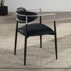 Jaramillo Black Arm Chair (Set-2) - Ornate Home