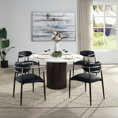 Jaramillo Black Arm Chair (Set-2) - Ornate Home