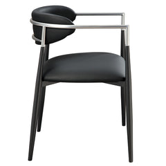 Jaramillo Black Arm Chair (Set-2) - Ornate Home