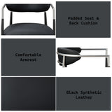 Jaramillo Black Arm Chair (Set-2) - Ornate Home