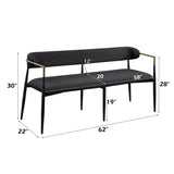 Jaramillo Black Bench - Ornate Home