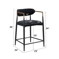 Jaramillo Black Counter Heıght Chair - Ornate Home