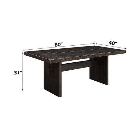 Jaramillo Black Dining Table - Ornate Home