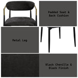 Jaramillo Black Side Chair (Set Of 2) - Ornate Home