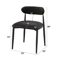 Jaramillo Black & Side Chair (Set of 2) - Ornate Home