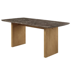 Jaramillo Marble Top/Natural Dining Table - Ornate Home