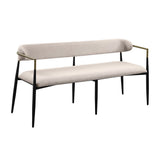 Jaramillo White Bench - Ornate Home