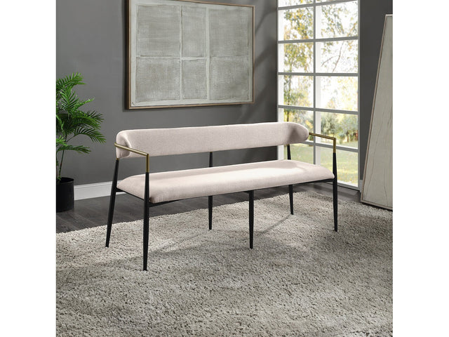 Jaramillo White Bench - Ornate Home