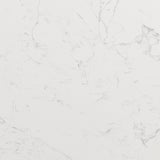 Jaramillo White Natural Marble Top/Black End Table - Ornate Home