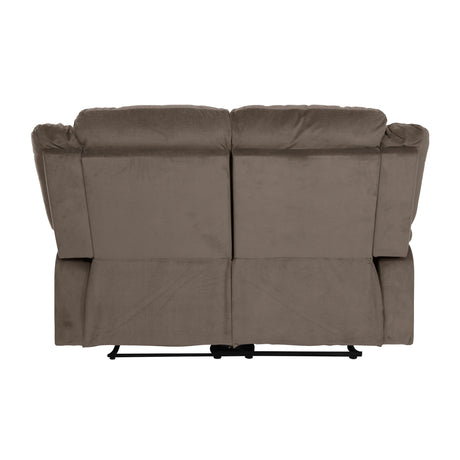 Jarita Chocolate Double Reclining Loveseat - Ornate Home