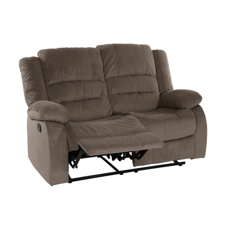 Jarita Chocolate Double Reclining Loveseat - Ornate Home