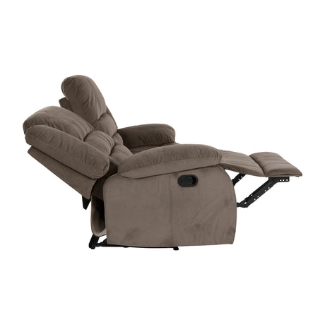 Jarita Chocolate Double Reclining Loveseat - Ornate Home