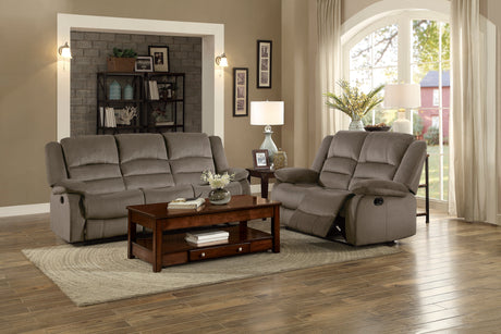 Jarita Chocolate Double Reclining Loveseat - Ornate Home