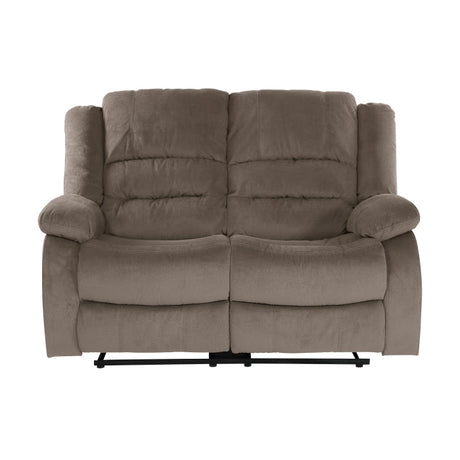 Jarita Chocolate Double Reclining Loveseat - Ornate Home