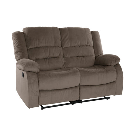 Jarita Chocolate Double Reclining Loveseat - Ornate Home