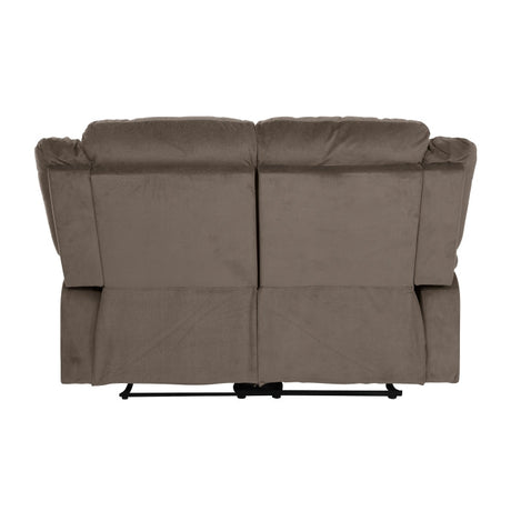 Jarita Chocolate Double Reclining Loveseat - Ornate Home