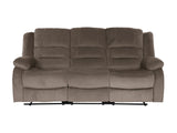 Jarita Chocolate Double Reclining Sofa - Ornate Home