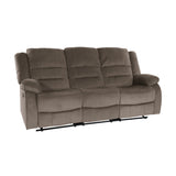 Jarita Chocolate Double Reclining Sofa - Ornate Home