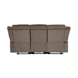 Jarita Chocolate Double Reclining Sofa - Ornate Home