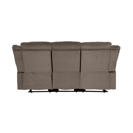 Jarita Chocolate Double Reclining Sofa - Ornate Home