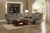 Jarita Chocolate Double Reclining Sofa - Ornate Home
