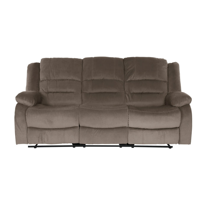 Jarita Chocolate Double Reclining Sofa - Ornate Home