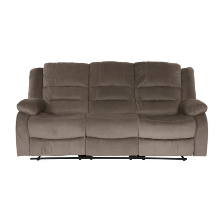 Jarita Chocolate Double Reclining Sofa - Ornate Home