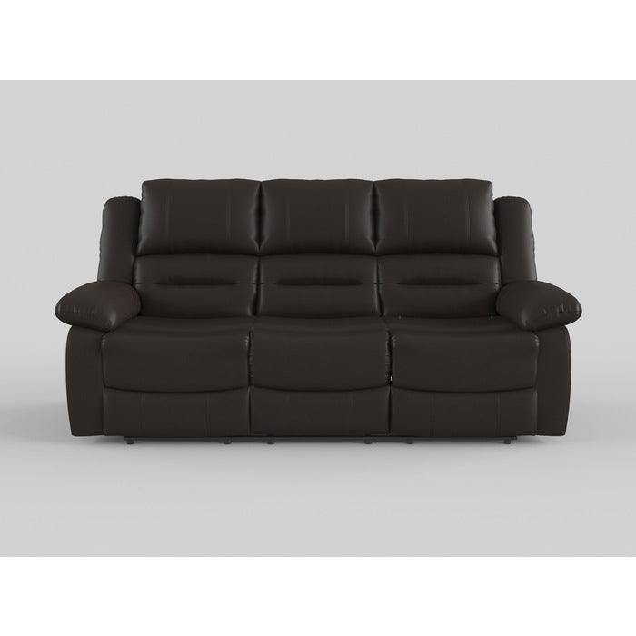 Jarita Chocolate Double Reclining Sofa - Ornate Home