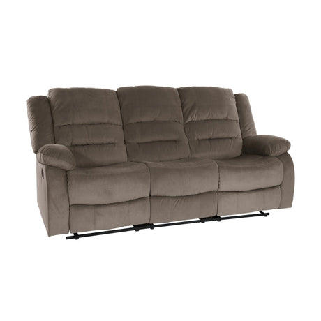 Jarita Chocolate Double Reclining Sofa - Ornate Home