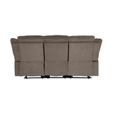 Jarita Chocolate Double Reclining Sofa - Ornate Home