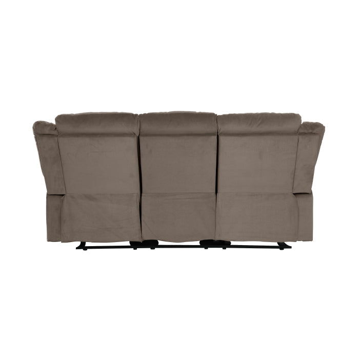 Jarita Chocolate Double Reclining Sofa - Ornate Home