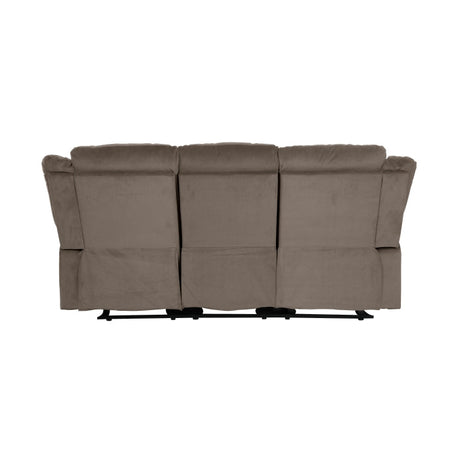 Jarita Chocolate Double Reclining Sofa - Ornate Home