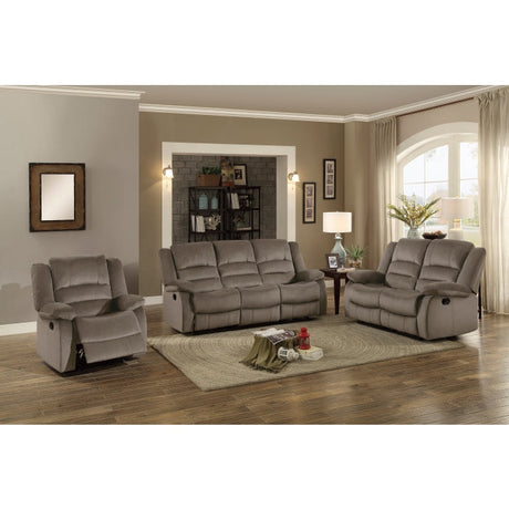 Jarita Chocolate Double Reclining Sofa - Ornate Home