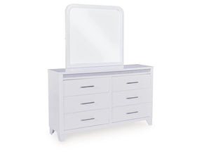 Jarlee White Dresser and Mirror (Online Special Price) - Ornate Home