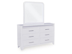 Jarlee White Dresser and Mirror - Ornate Home