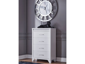 Jarlee White Four Drawer Chest (Online Special Price) - Ornate Home