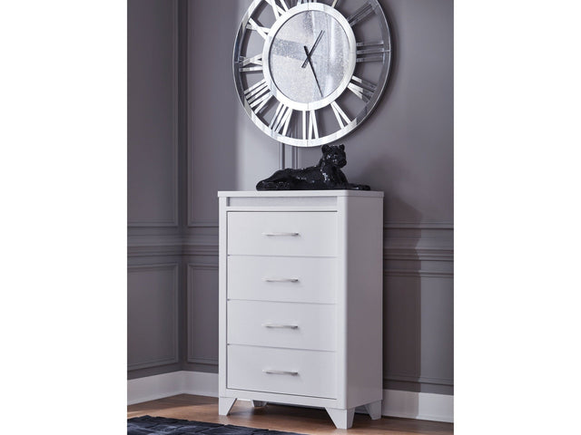 Jarlee White Four Drawer Chest (Online Special Price) - Ornate Home