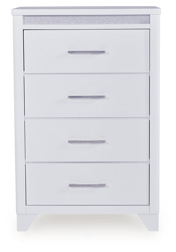 Jarlee White Four Drawer Chest - Ornate Home