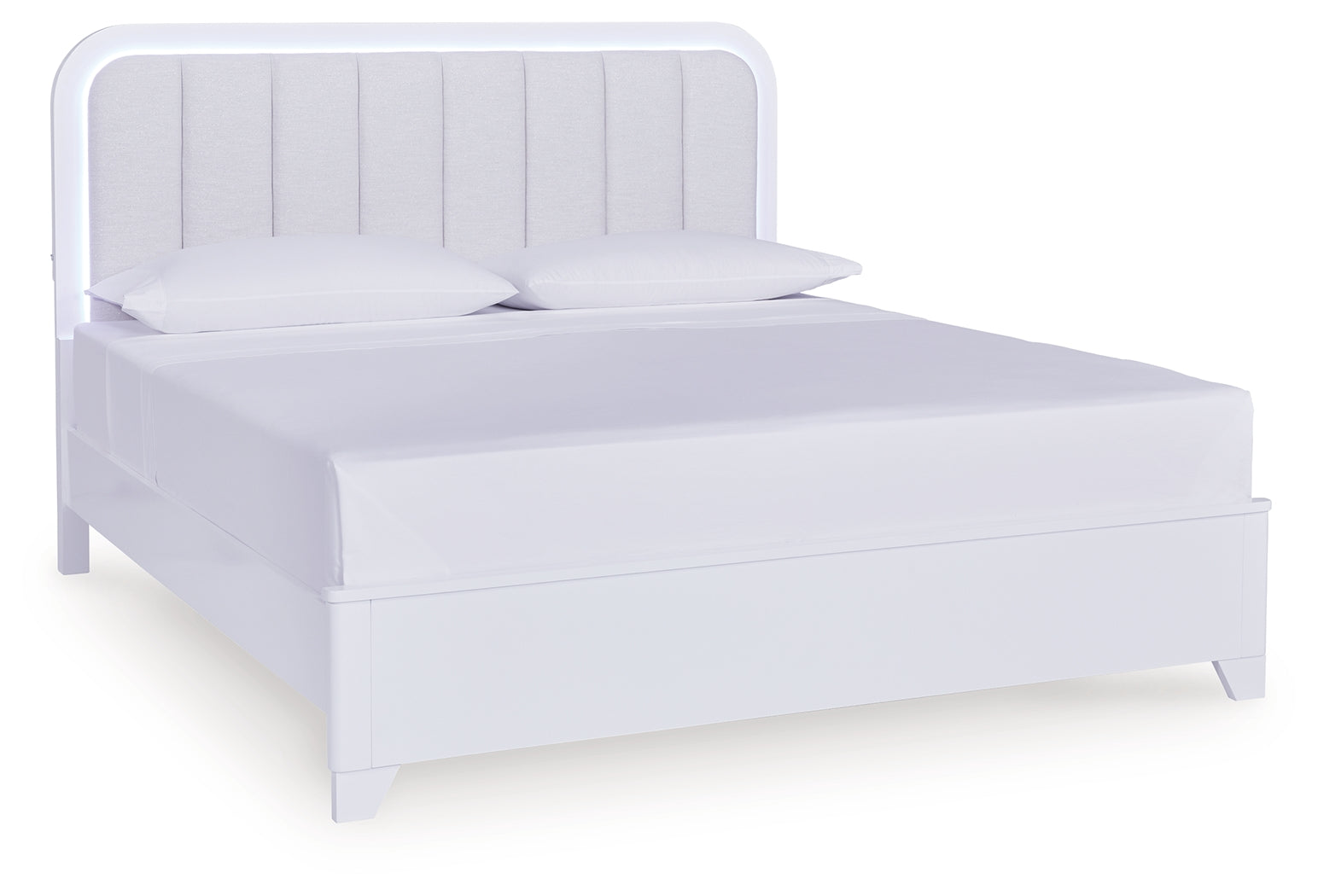 Jarlee White King Panel Bedroom Set with Dresser, Mirror and Nightstand (Online Special Price) - Ornate Home